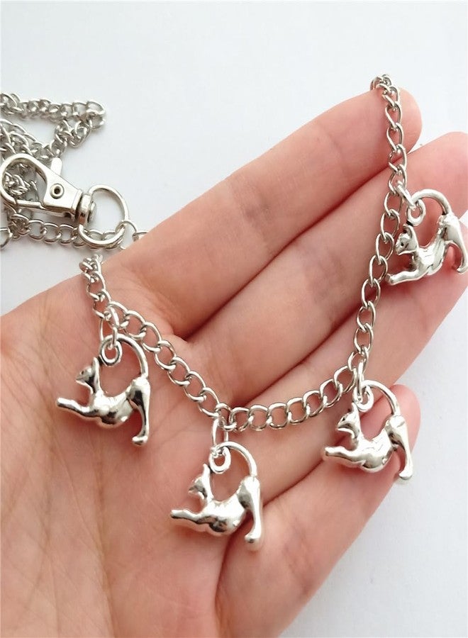 AETYWYEIN 3D Mini Cat Charm Pant Chain, Cute Cat Pendant Trouser Accessories, Hip Hop Layered Belt Chains, Bags DIY Jewelry Pocket Chain - Image 3